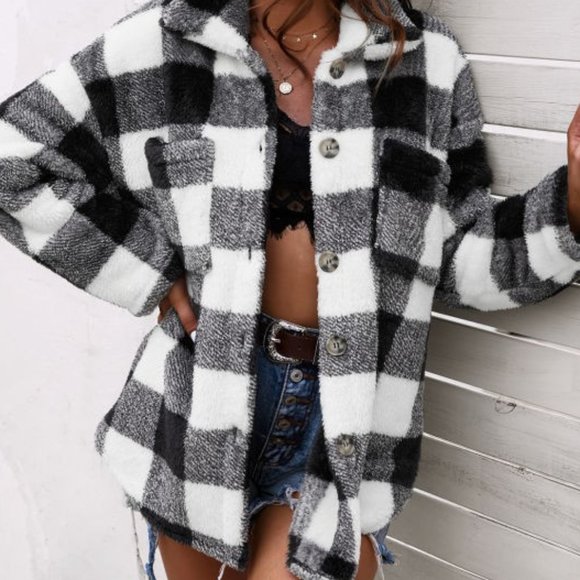 Buffalo Check Plaid Shacket - Picture 1 of 3